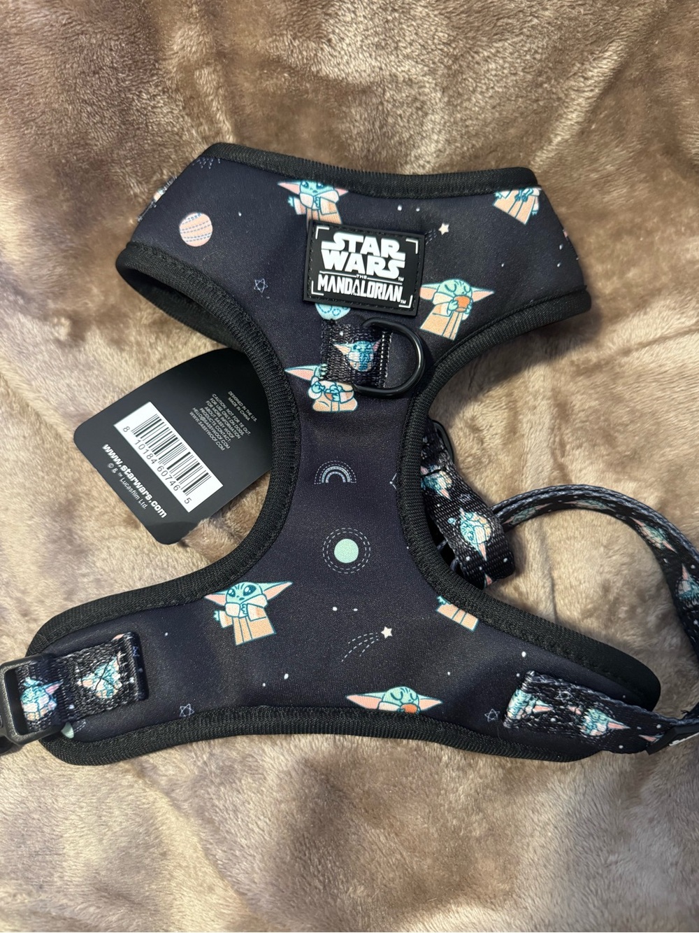 Star Wars Mandalorian Harness with Teal Grogu & Black Space Print